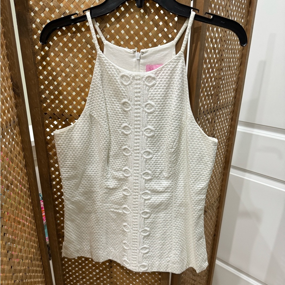 Lilly Pulitzer Annabelle top in resort white